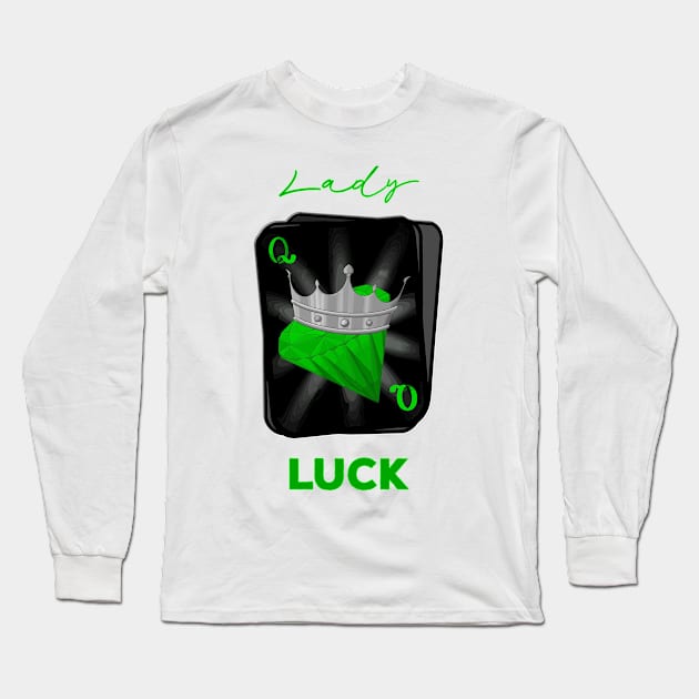 Lady Luck Long Sleeve T-Shirt by Twisted Teeze 